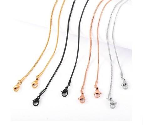 16"/18"/20"/22"/24"/26"30" Stainless Steel Snake Chain for Jewelry Pendants or Charms