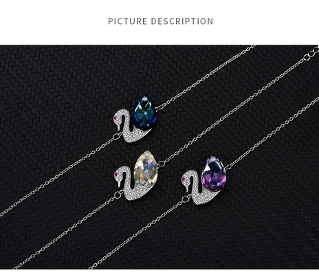 SWAN Pendants or Charms Type S925 Sterling Silver Aurora Bracelet for Gift Occasion