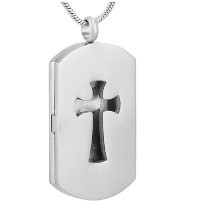 Cross Stainless Steel Locket Aromatherapy Essential Oil Perfume Diffuser Necklace Item