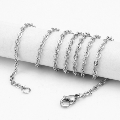 Picture Silver/Gold 2.2mm Wide Cross Chain For Necklace 16"/18"/20"/22"/24"/26"30" Classic Style