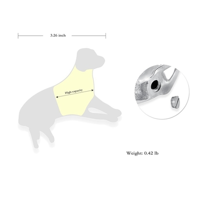 Customized Cute Dog Shape Cremation Urn For Ashes 7 Colors Forever Love Keepsake