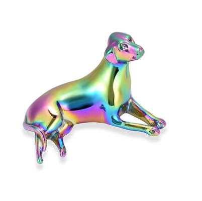 Customized Cute Dog Shape Cremation Urn For Ashes 7 Colors Forever Love Keepsake