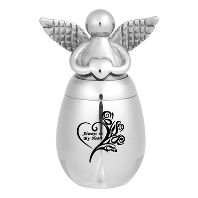 Pet Caskets Urns Angel Base Egg Shape Cremation Memorial Ashes Urn Keepsake Pendant