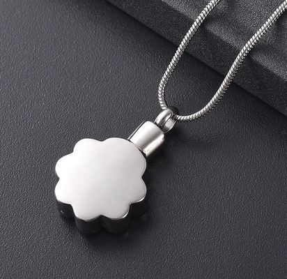 Crystal Flower Cremation Urn Pendant Necklace Keepsake Jewelry for Cremation Ashes Decoration