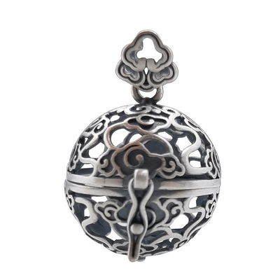 S925 Silver Vintage Craft Silver Sachet Ball Pendant for Mould Making and Sample Making